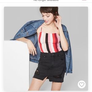 Wild fable black Jean mini skirt